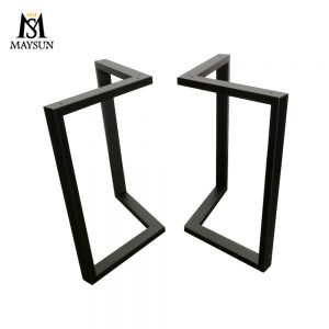 Modern simple black matte metal Iron furniture dining industrial Desk legs