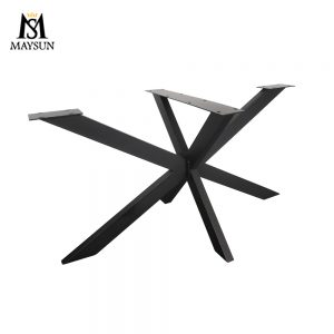 Factory direct supply metal iron detachable table frame bracket Industrial spider table legs