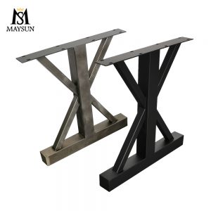 Industrial style black metal Iron heavy type table bases dining Table legs