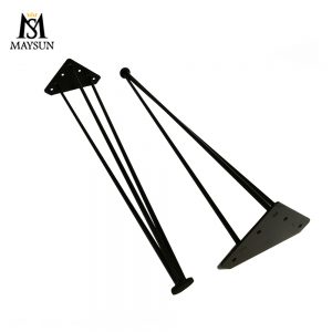 Our factory wholesale furniture accessories computer table base metal hairpin legs