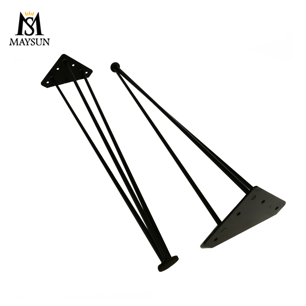 Our factory wholesale furniture accessories computer table base metal hairpin legs