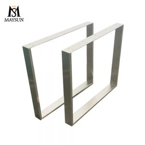 Modern style Rectangle Stainless steel Brushed dining office furniture table legs