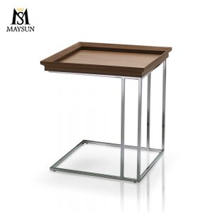 Modern style sofa side desk stainless steel small family leisure creative coffee table