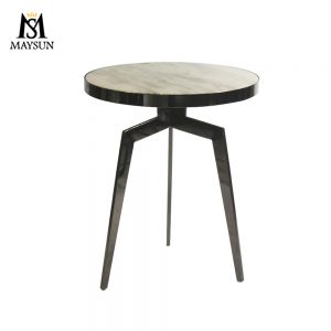 Modern industrial bedside table stainless steel small side table leisure coffee table