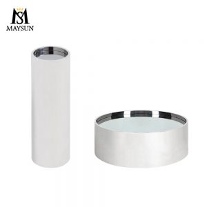 Fashion drum shaped stainless steel side table coffee table decorative column