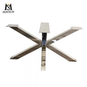 Small family stainless steel detachable spider frame dining-table trestles