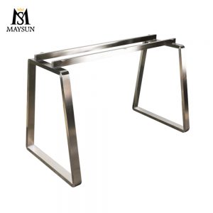 Modern household trapezoidal stainless steel small desk frame Trestles
