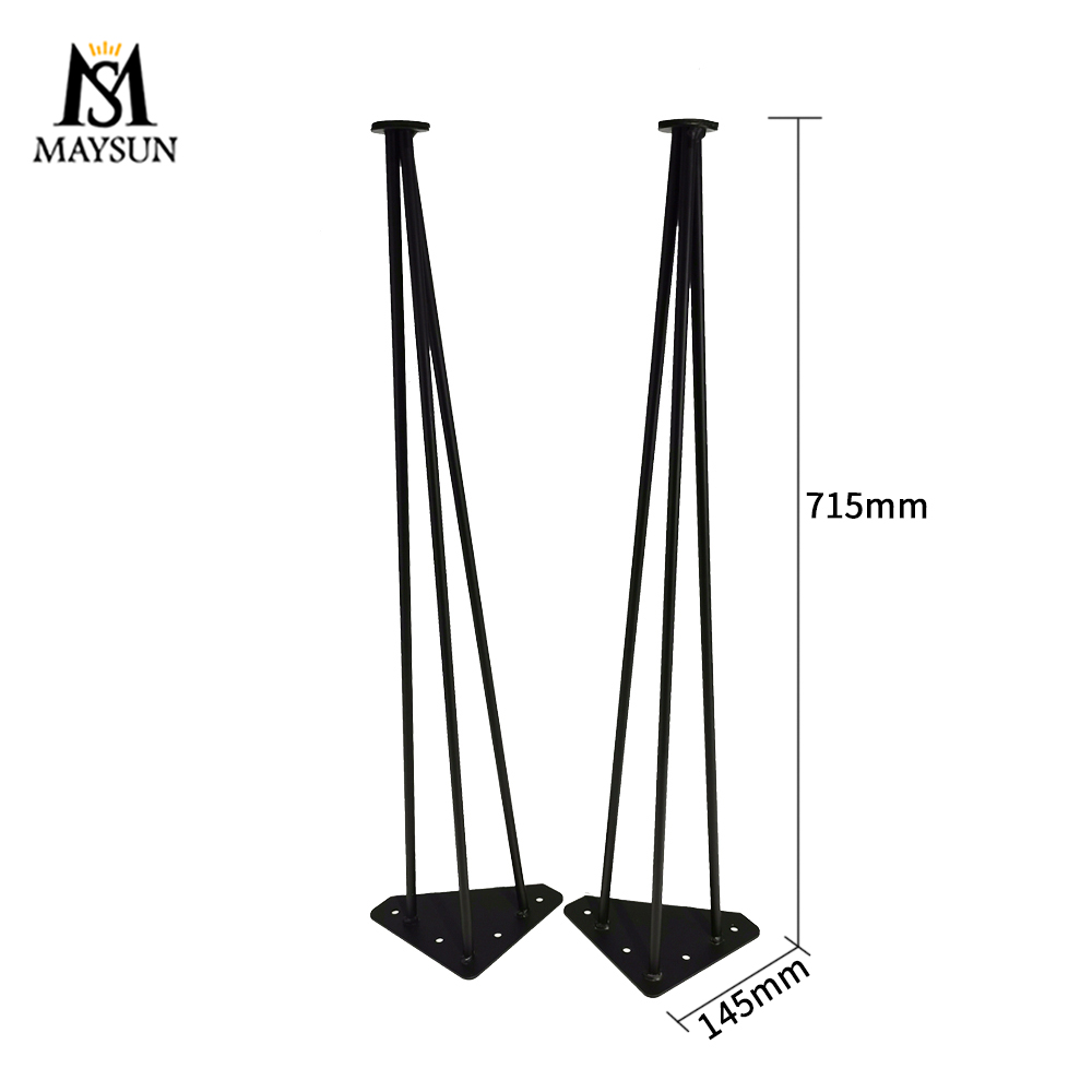 Our factory wholesale furniture accessories computer table base metal hairpin legs - Image 2