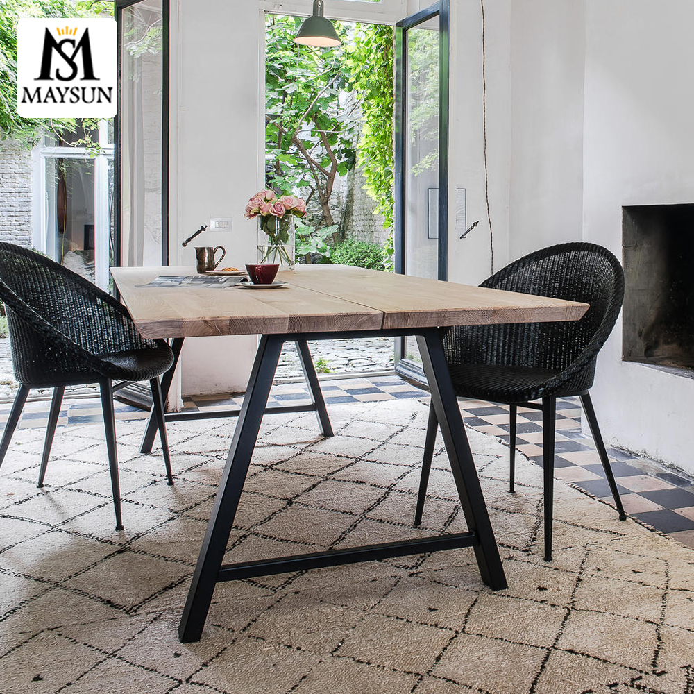 Modern fashion A-shape Metal Brushed Stainless steel Table legs Stents - Image 3