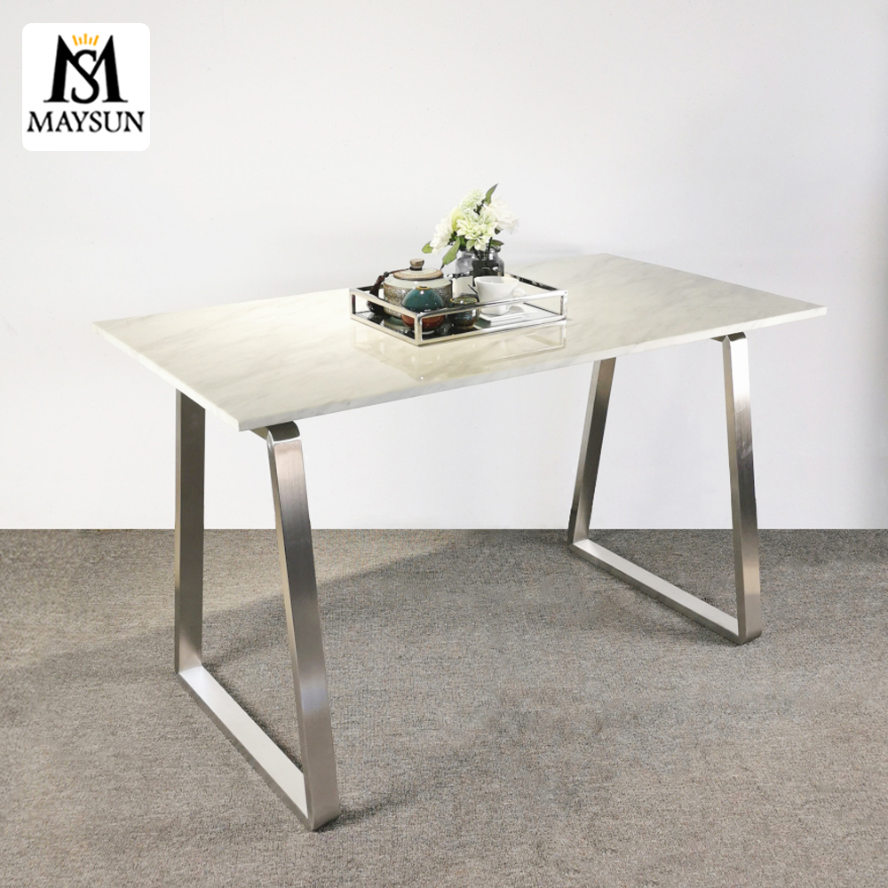 Modern household trapezoidal stainless steel small desk frame Trestles - Image 3
