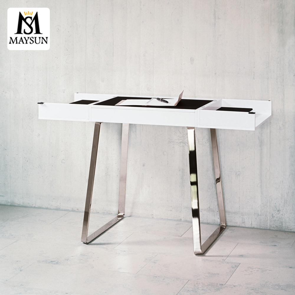 Modern household trapezoidal stainless steel small desk frame Trestles - Image 4