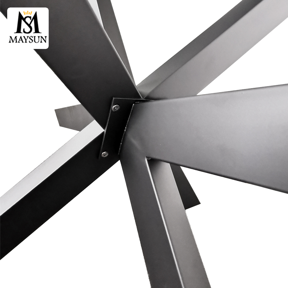 Factory direct supply metal iron detachable table frame bracket Industrial spider table legs - Image 5