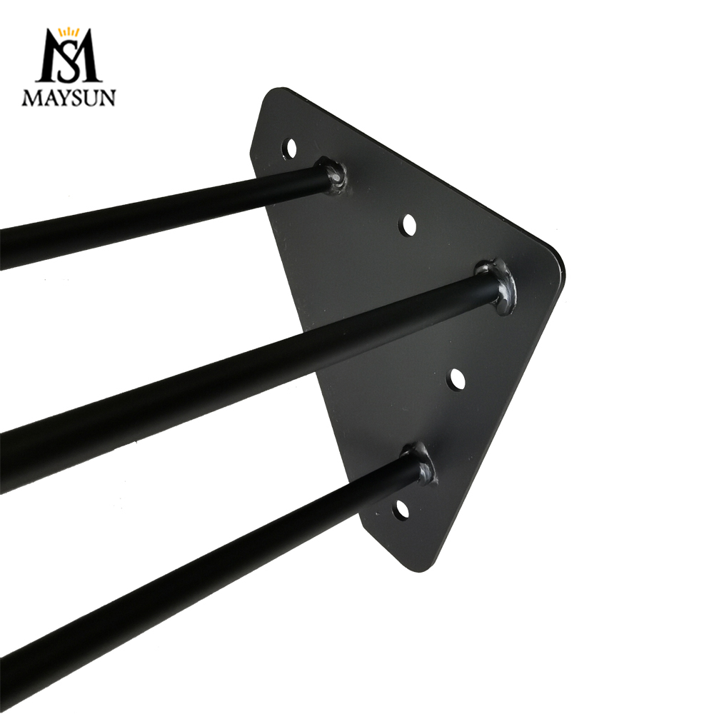 Our factory wholesale furniture accessories computer table base metal hairpin legs - Image 5