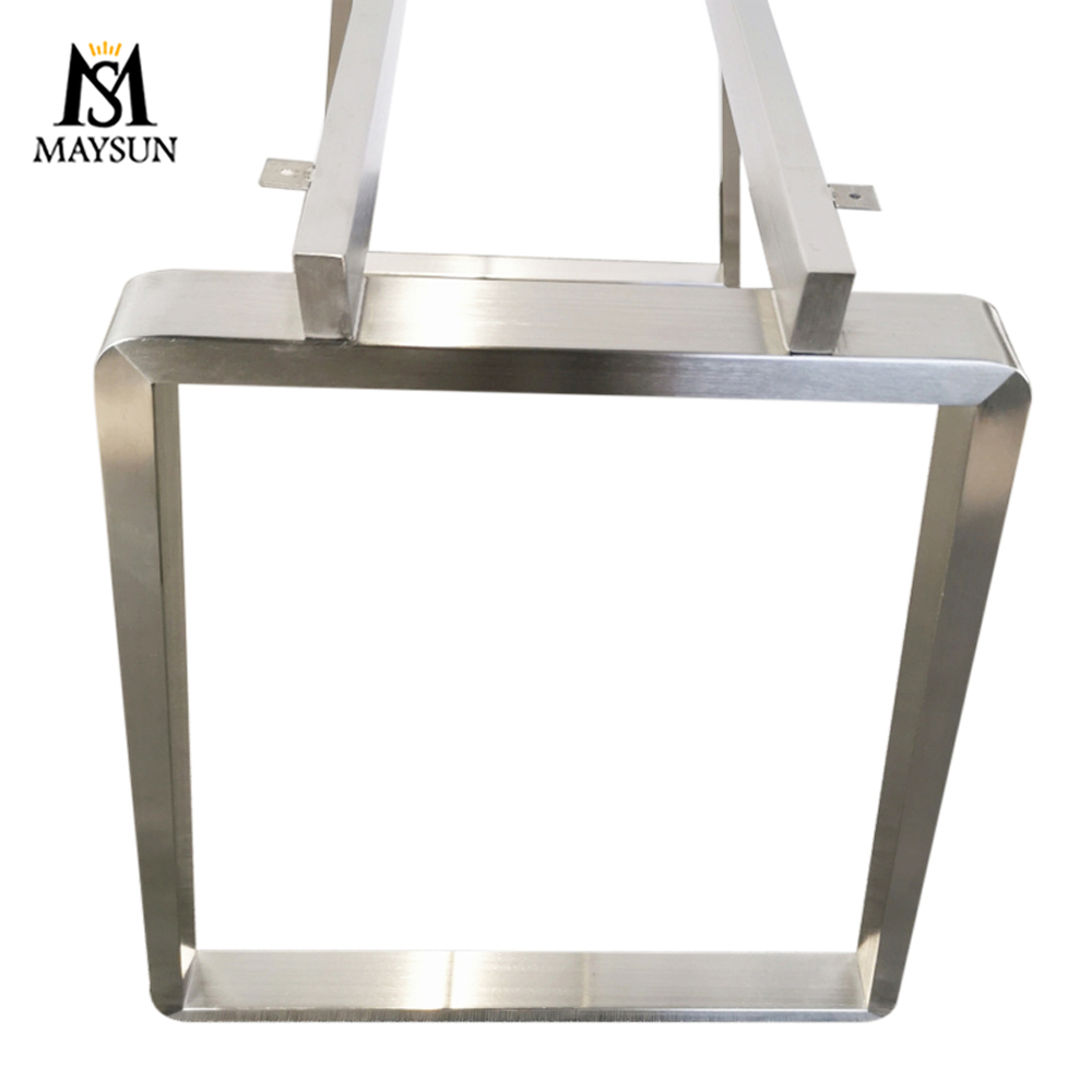 Modern household trapezoidal stainless steel small desk frame Trestles - Image 5