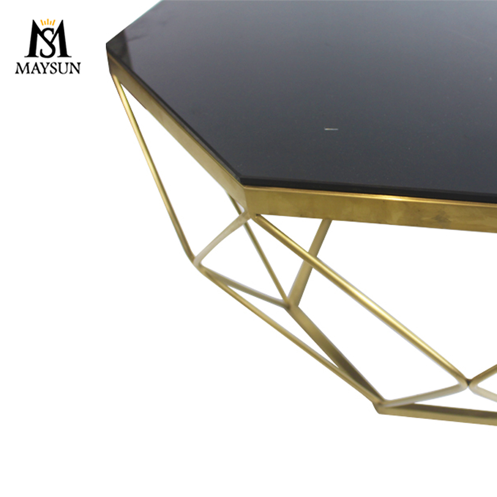 Fashion diamond stereoscopic glass coffee table or end table - Image 6