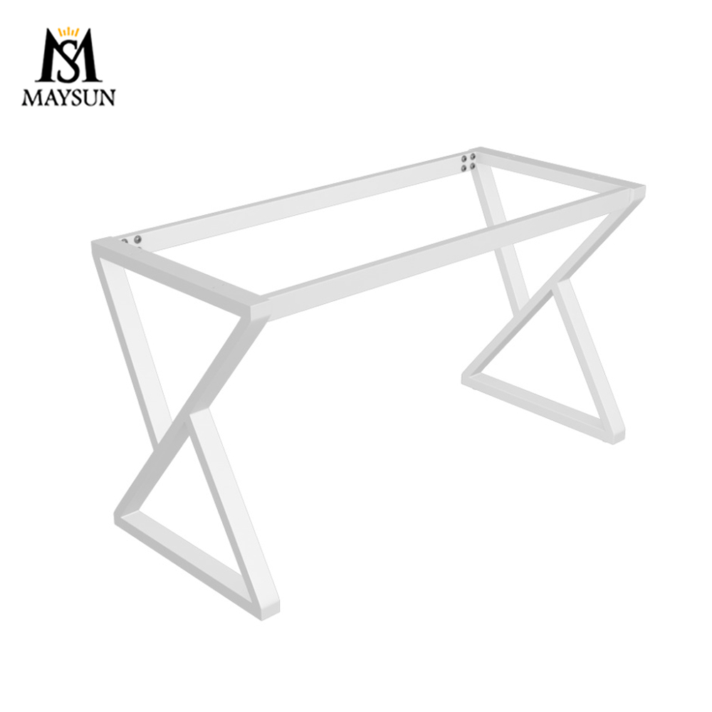 Dislocated triangle metal iron removable dresser base console