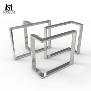 Modern mirror light stainless steel T-shaped large conference table legs