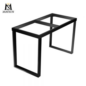 Modern rectangular detachable metal desk frame stainless steel desk base frame