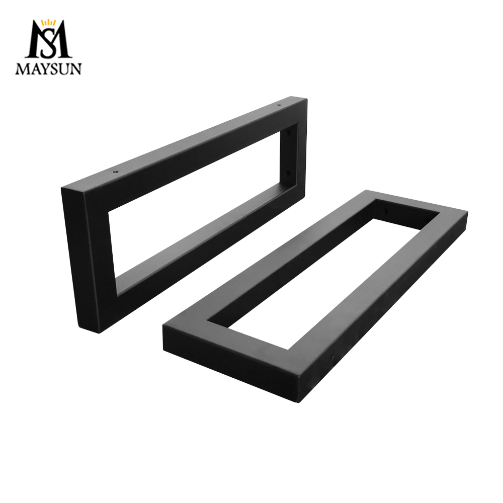 Modern black multi-purpose rectangular bracket wall frame simple towel rack