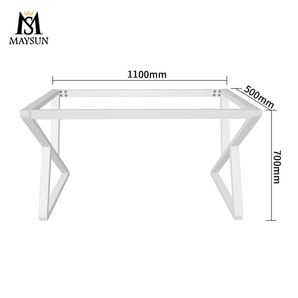 Dislocated triangle metal iron removable dresser base console - Image 2