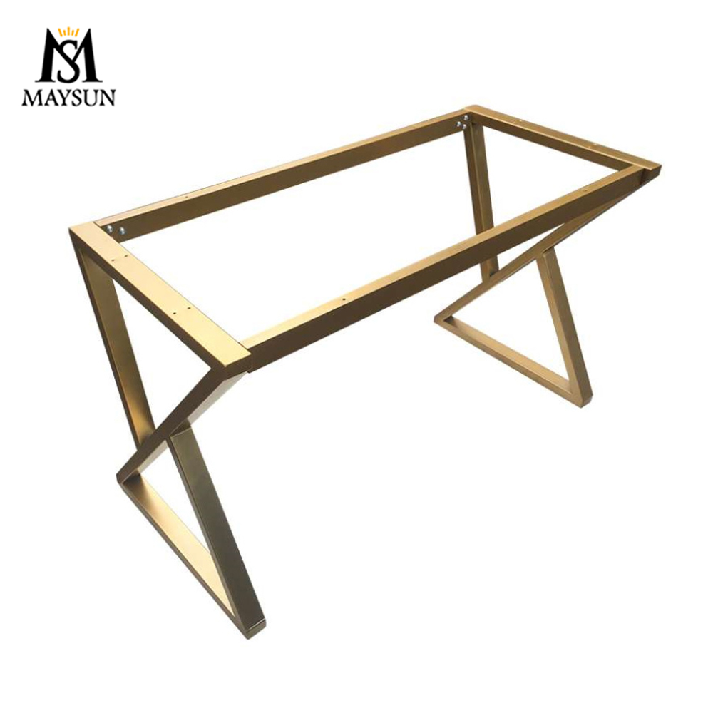 Dislocated triangle metal iron removable dresser base console - Image 5