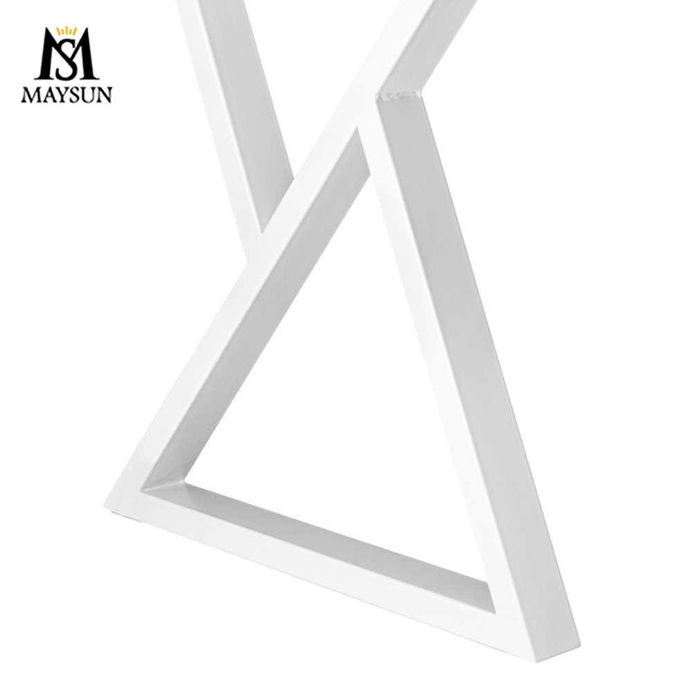 Dislocated triangle metal iron removable dresser base console - Image 6