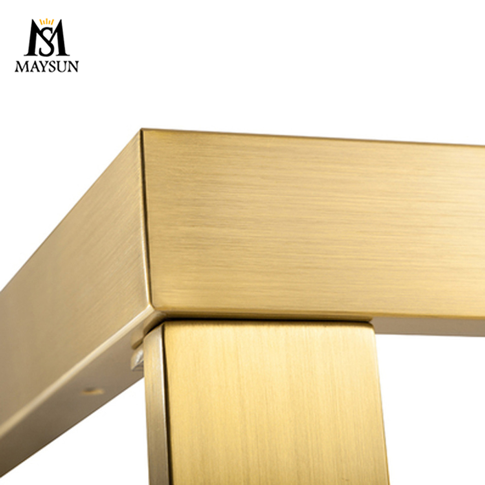 Modern rectangular detachable metal desk frame stainless steel desk base frame - Image 6