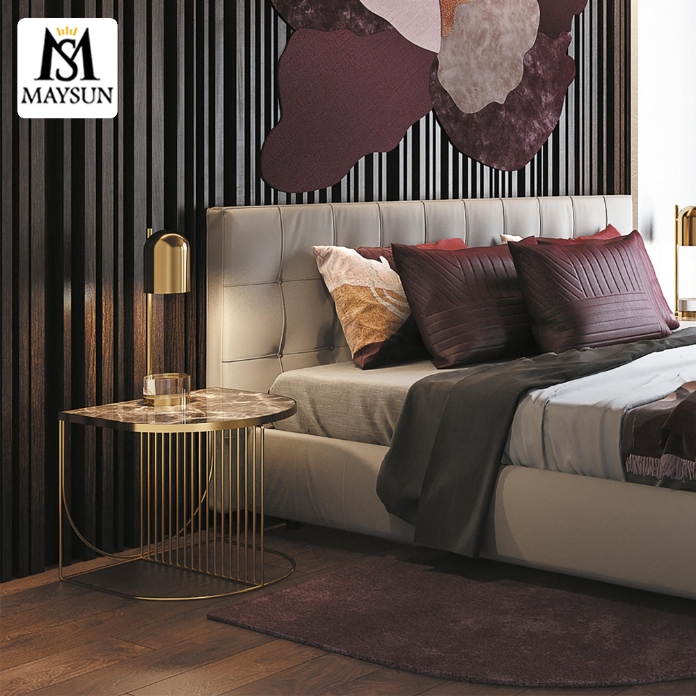 Modern iron bar art marble countertop combination coffee table - Image 3