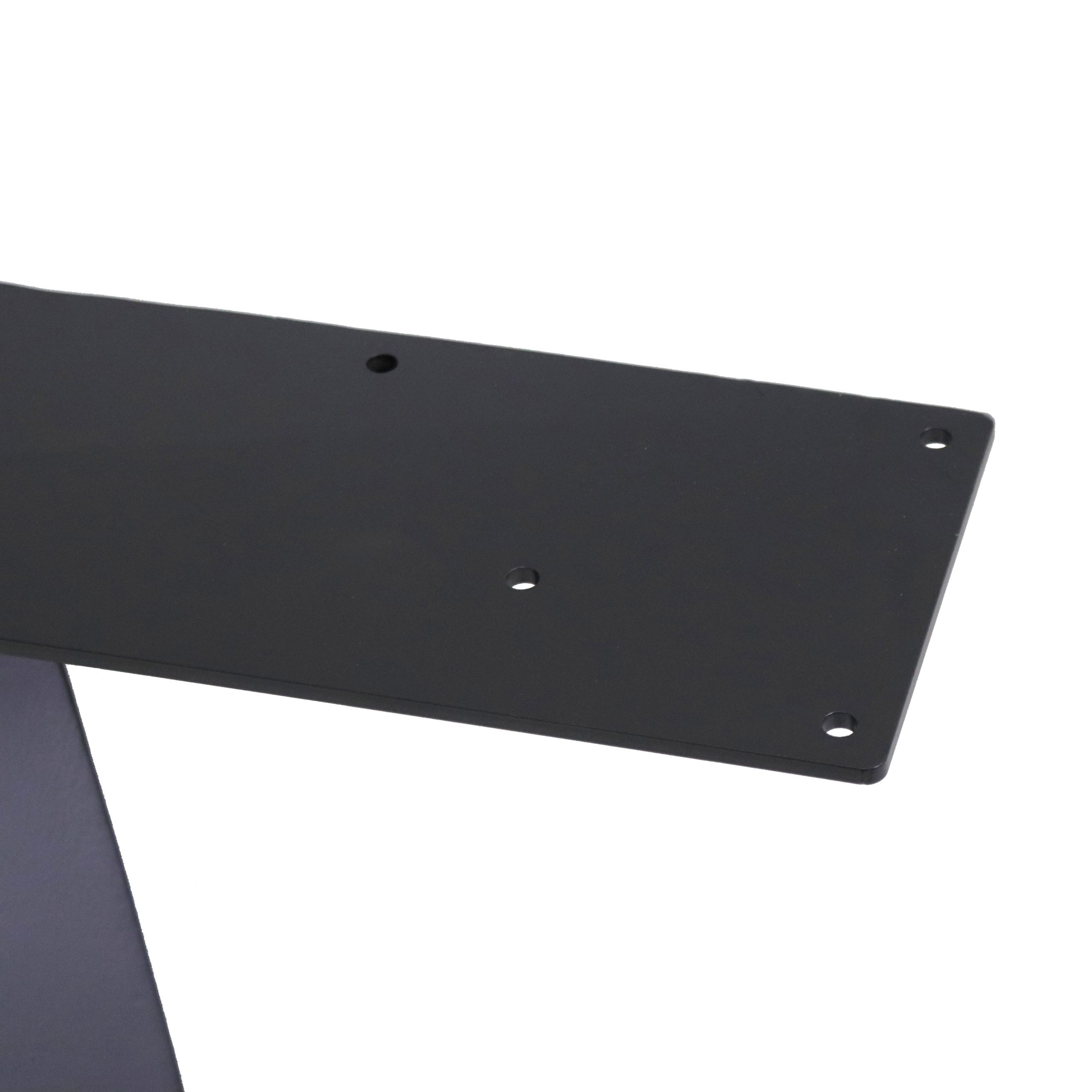 Star shaped black metal industrial table legs - Image 7