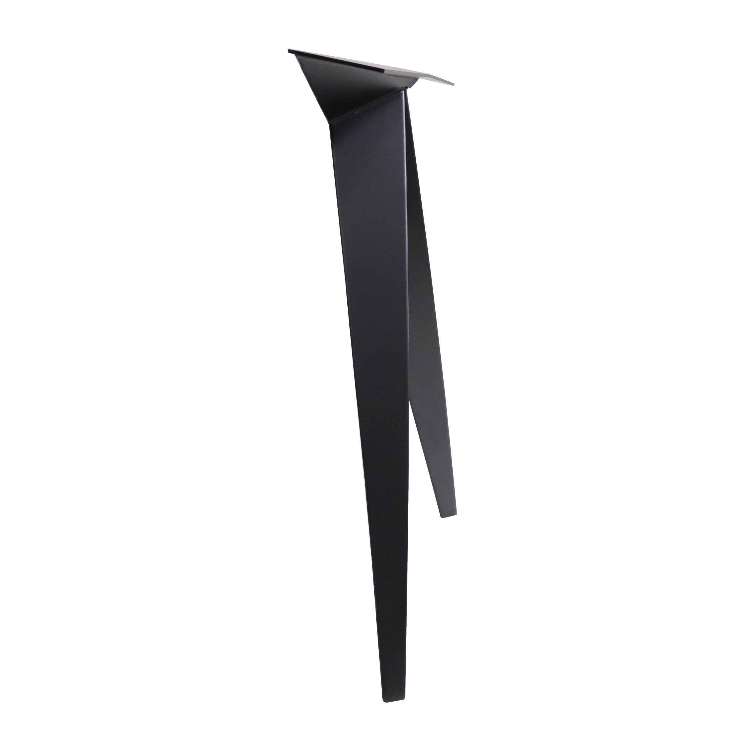 Star shaped black metal industrial table legs - Image 5