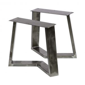 Industrial style iron primary metal coffee table legs/pyramid shaped stool legs