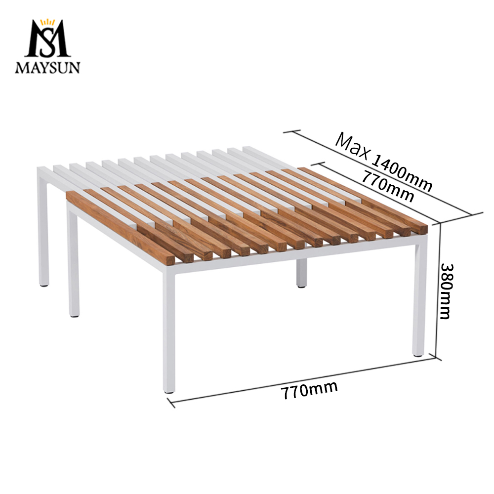 Lightweight and practical retractable outdoor coffee table - Image 2