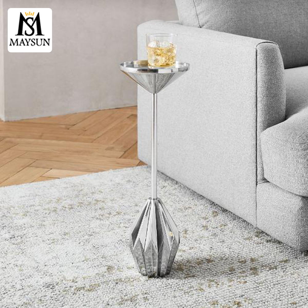 Modern metal art Deco drink table or coffee small table - Image 3