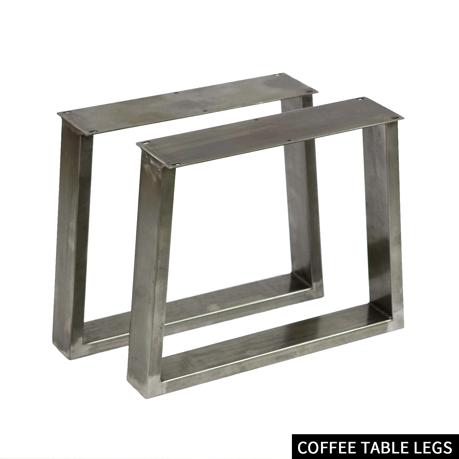 Black trapezoidal industrial iron low table legs Low stool legs/coffee table legs - Image 4