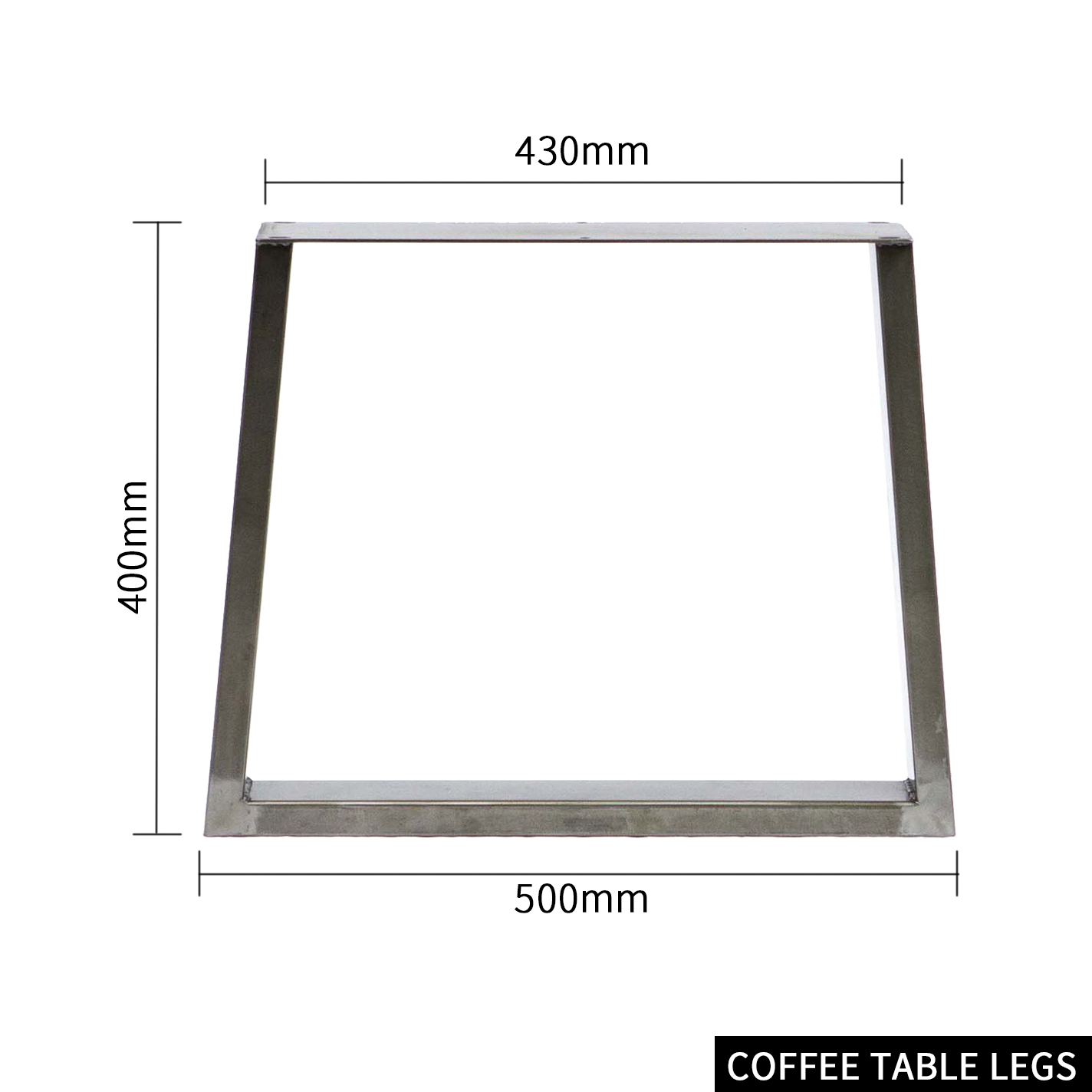 Black trapezoidal industrial iron low table legs Low stool legs/coffee table legs - Image 5