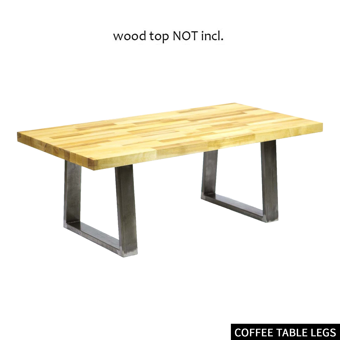 Black trapezoidal industrial iron low table legs Low stool legs/coffee table legs - Image 7