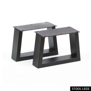 Black trapezoidal industrial iron low table legs Low stool legs/coffee table legs