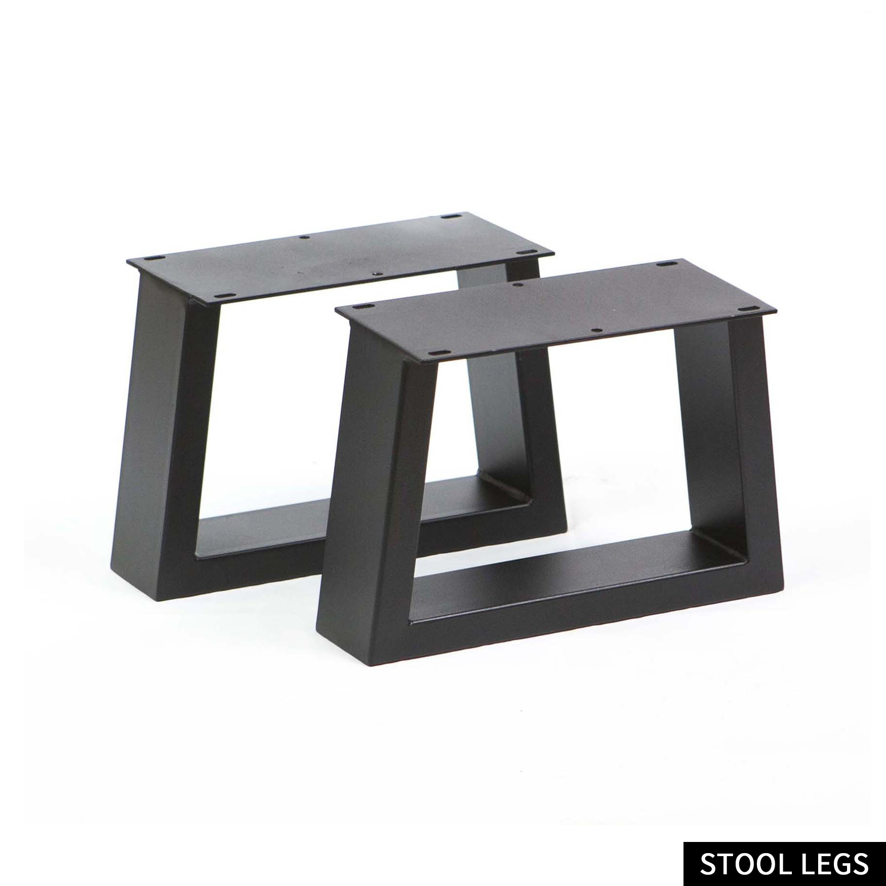 Black trapezoidal industrial iron low table legs Low stool legs/coffee table legs