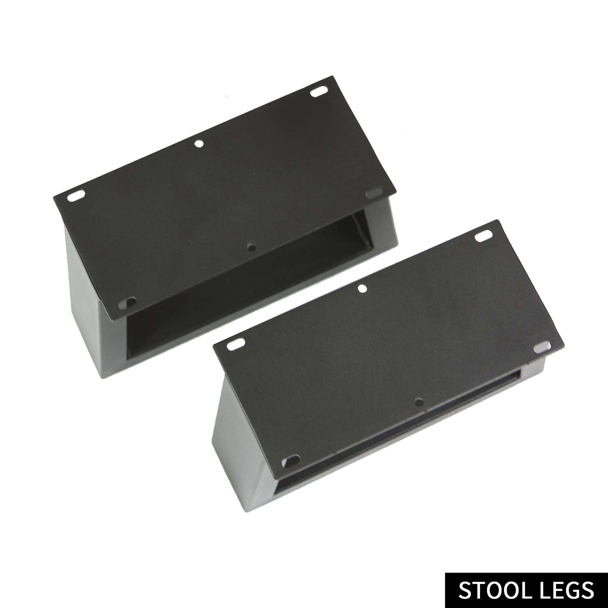 Black trapezoidal industrial iron low table legs Low stool legs/coffee table legs - Image 3
