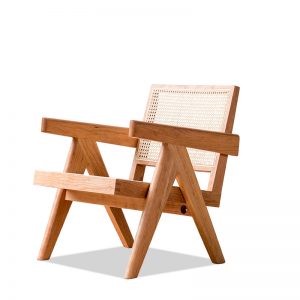 Casual solid wood rattan chair RF-01