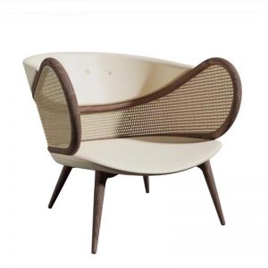 Casual solid wood rattan chair RF-15