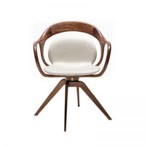 Modern solid wood simple office swivel chair OF-02